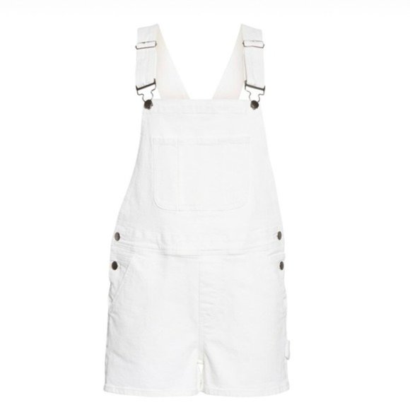 Frame Shorts Overalls White Romper Le Garçon Size XL New w/Tag - Picture 2 of 10